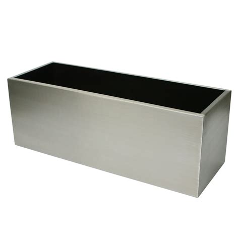 planter box stainless steel|large rectangular indoor planter boxes.